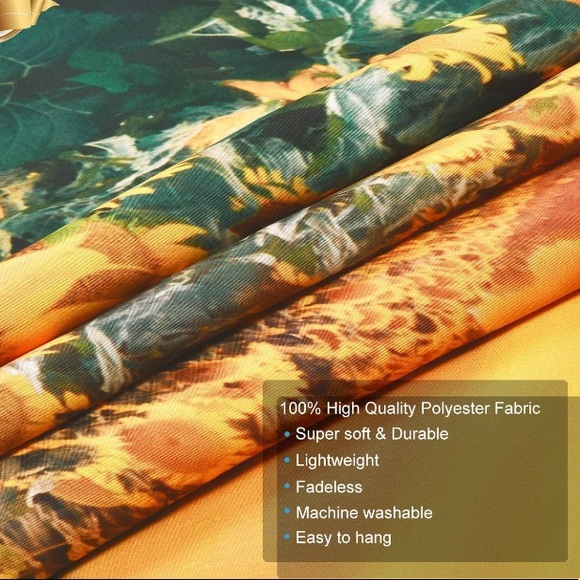 Sunflower Field Floral Nature Landscape Pop Art Room/Dorm Wall Decor/Tapestry - Picture 5 of 6